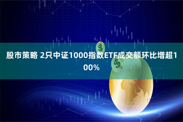 股市策略 2只中证1000指数ETF成交额环比增超100%
